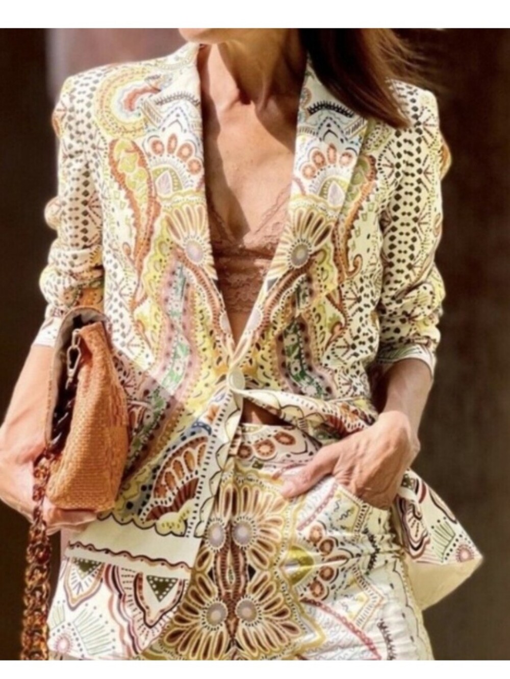 Nwt Large   MAGASCHONI linnen jacket cream beige